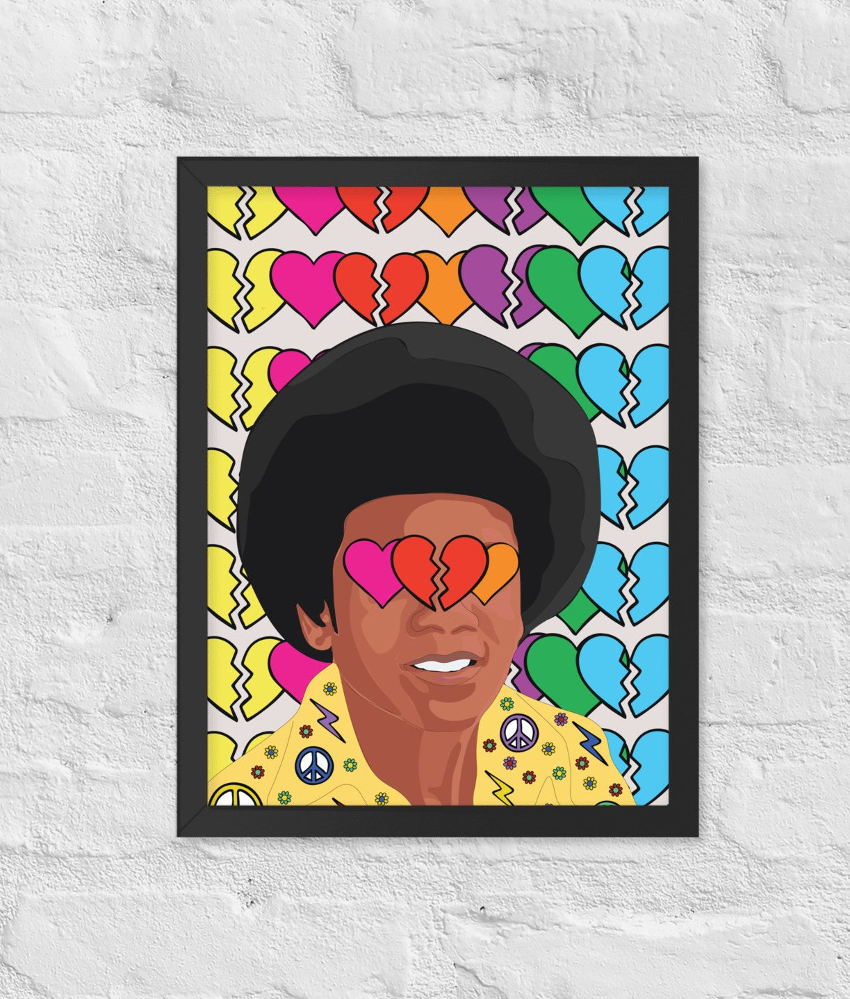 Retro Pop Legend Framed Poster