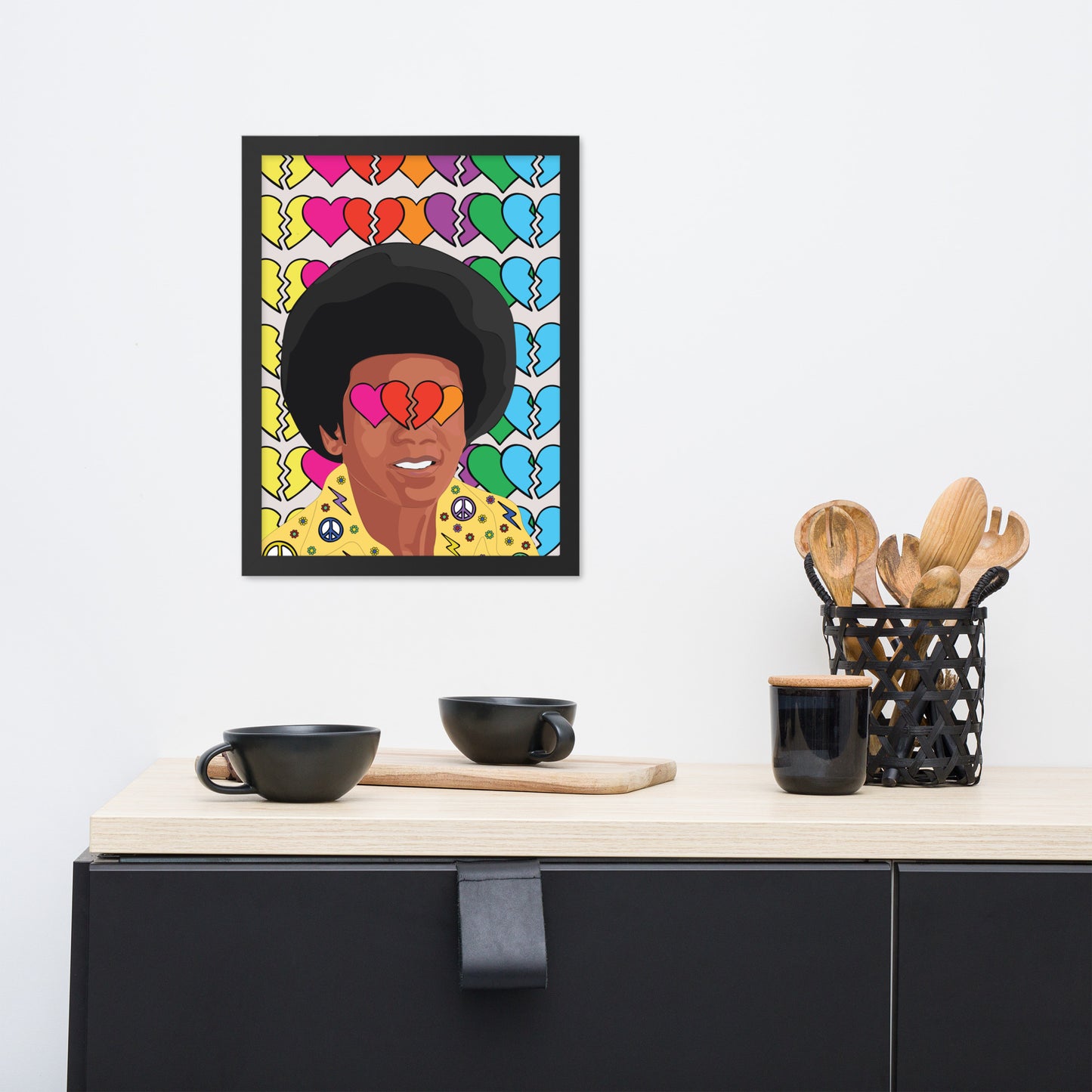 Retro Pop Legend Framed Poster