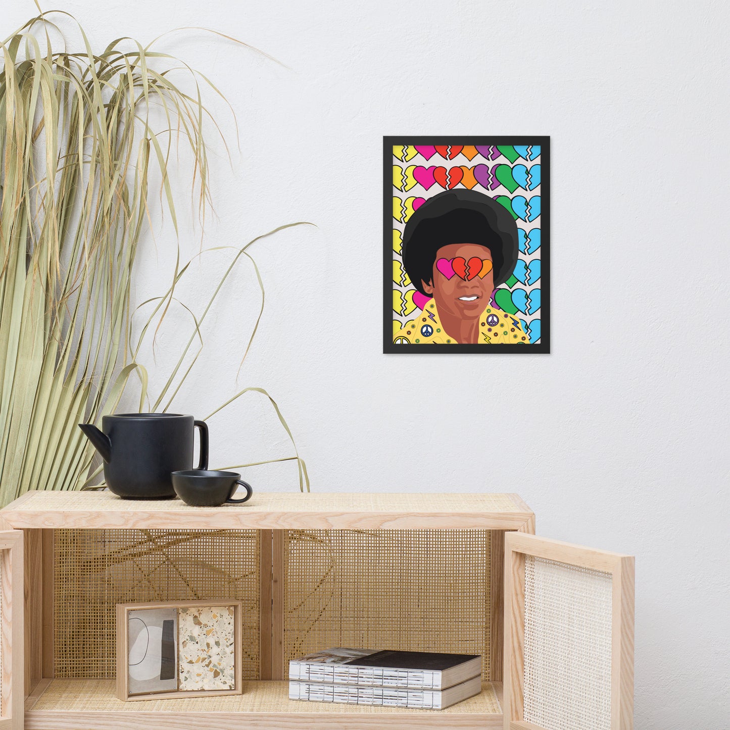 Retro Pop Legend Framed Poster