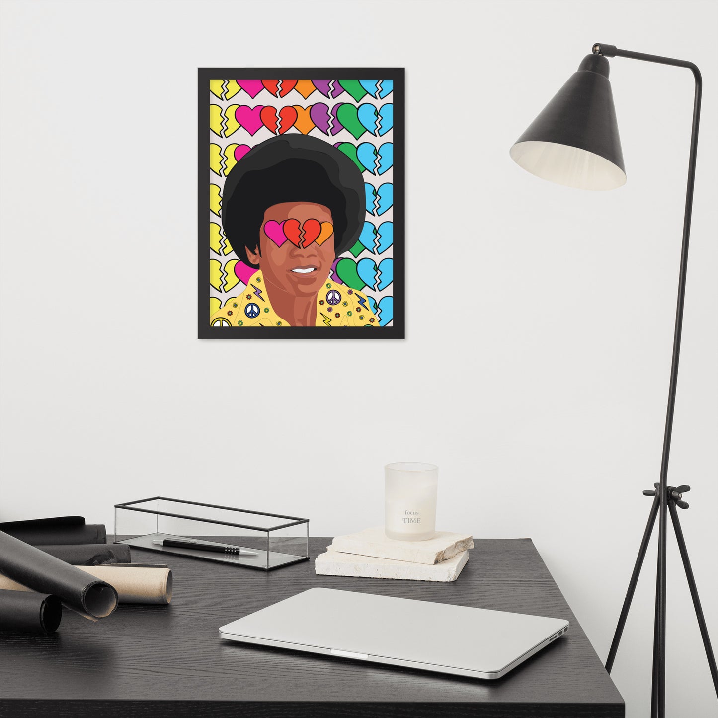 Retro Pop Legend Framed Poster