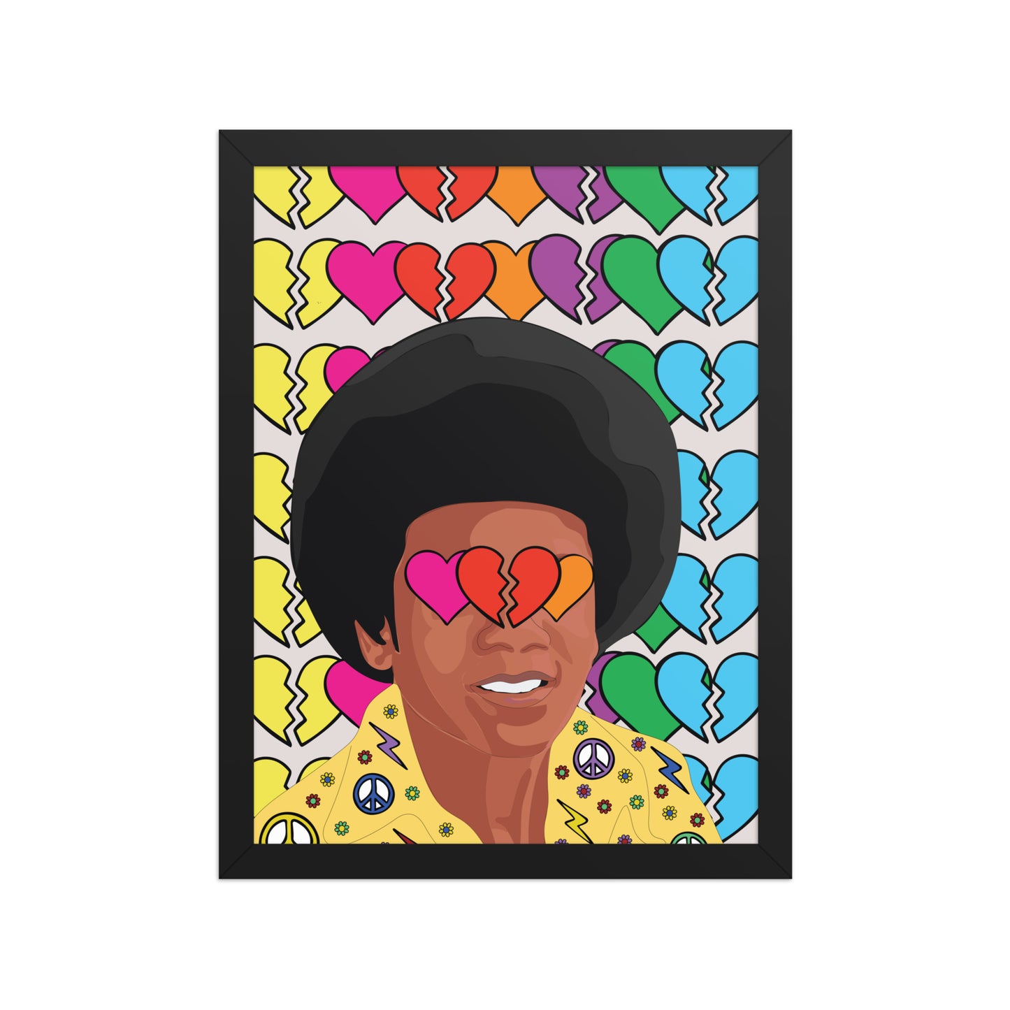 Retro Pop Legend Framed Poster
