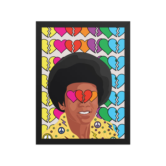 Retro Pop Legend Framed Poster