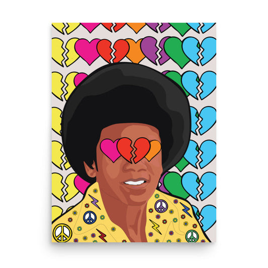 Retro Pop Legend Art Print